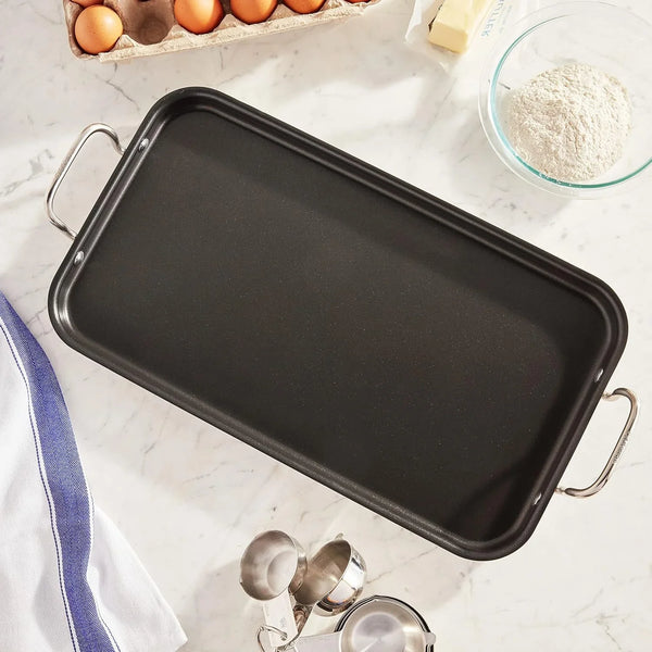 Griddle Skillet, Nonstick Double Burner, 10X18-Inch, MCP45-25NSP18