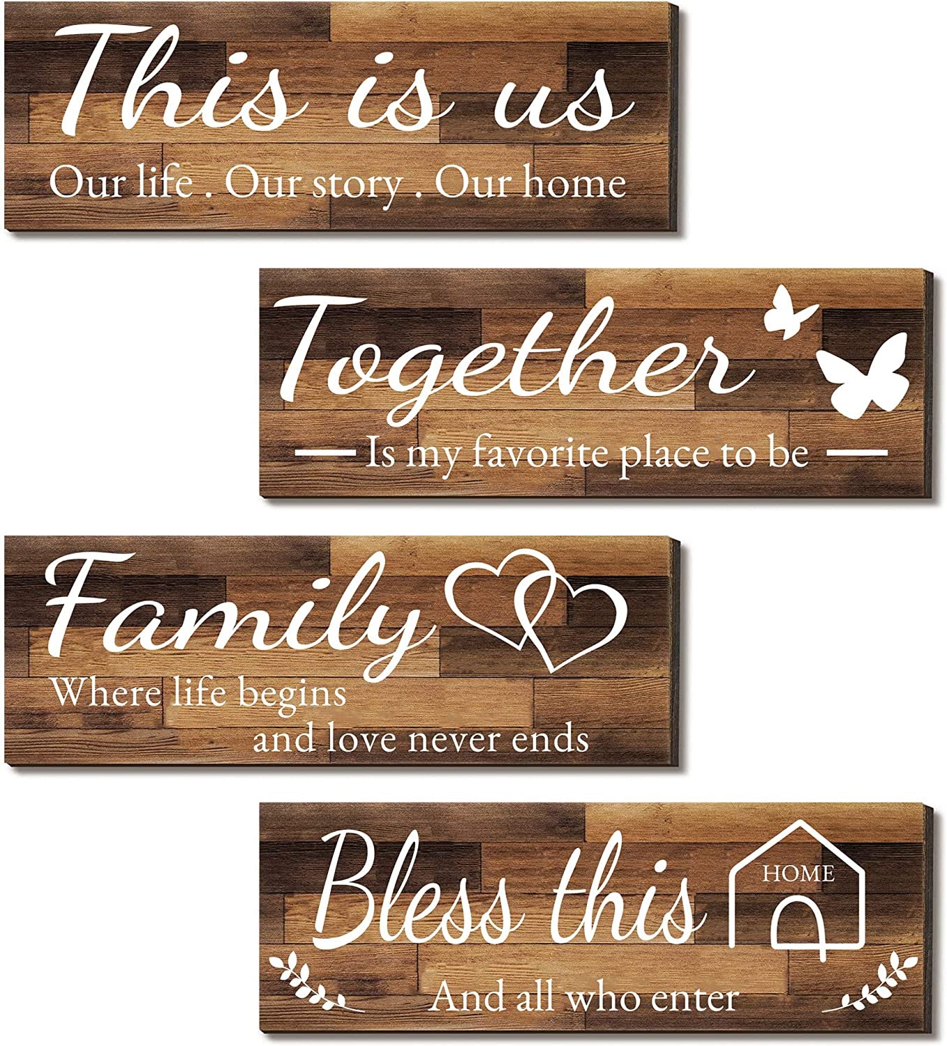 4-pieces-home-wall-signs-this-is-us-together-bless-this-home-family-wall-decor-for-living-room-bedroom-rustic-wooden-farmhouse-wall-art-4-7-x-13-8-inchbrown