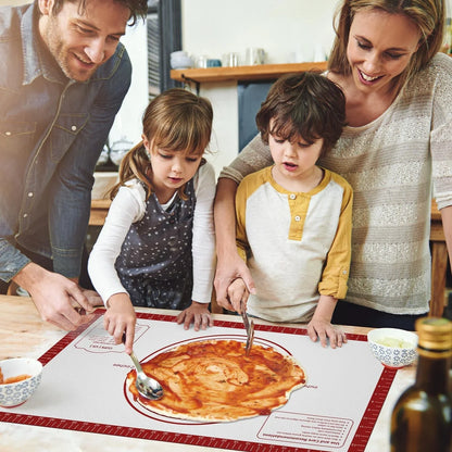 Silicone Baking Mat, Non Stick Pastry Mat Sheet for Dough Rolling, Nonslip Fondant/Pie Crust Mat, Counter Mat Oven Liner Mat for Making Cookies Macarons Bread Baking Supplies Extra Large 26 X 16 Inch8