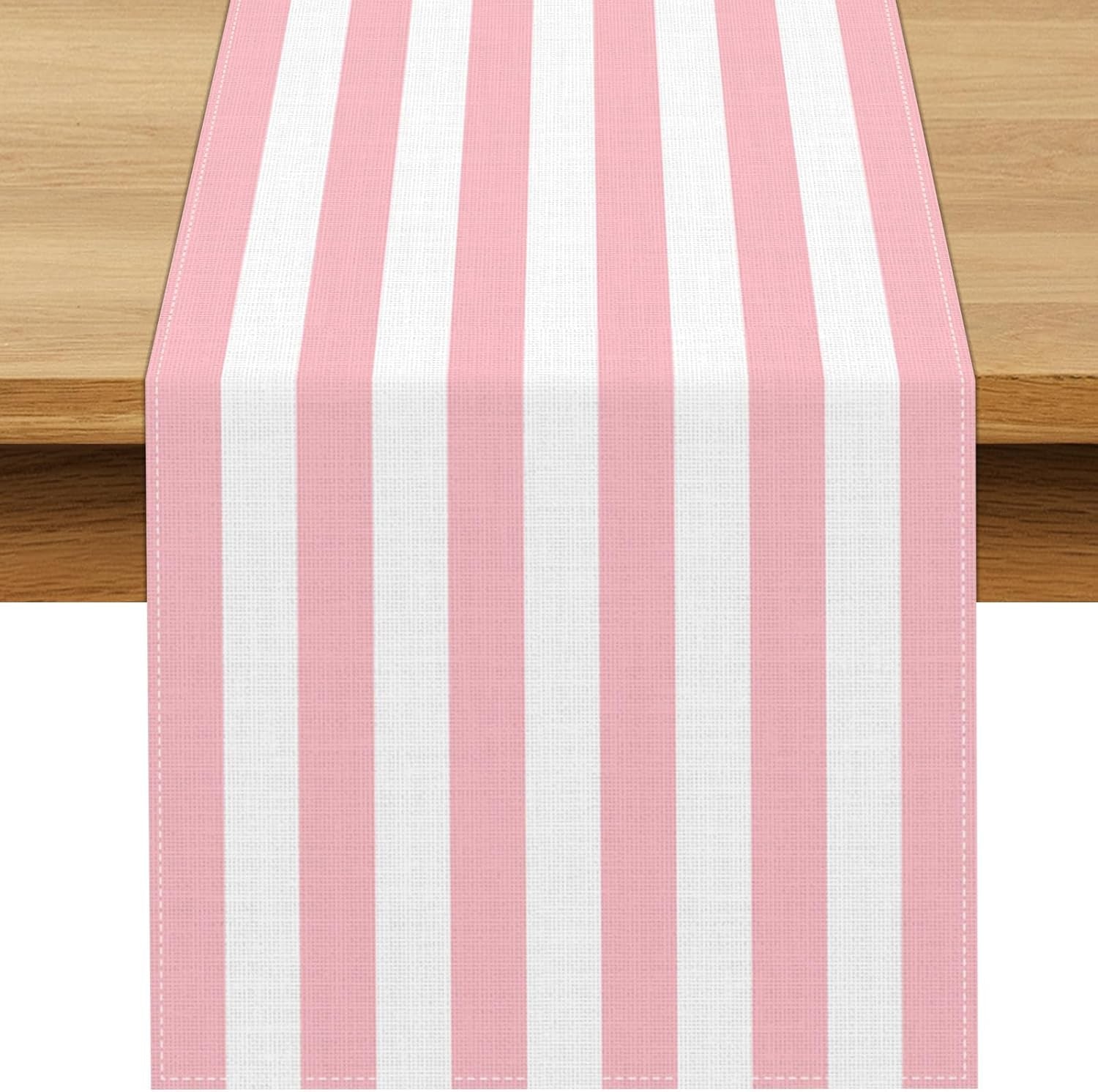 pink-and-white-vertical-striped-table-runner-light-pink-birthday-party-decoration-baby-shower-dining-room-home-kitchen-table-decor-pink-13-x-90