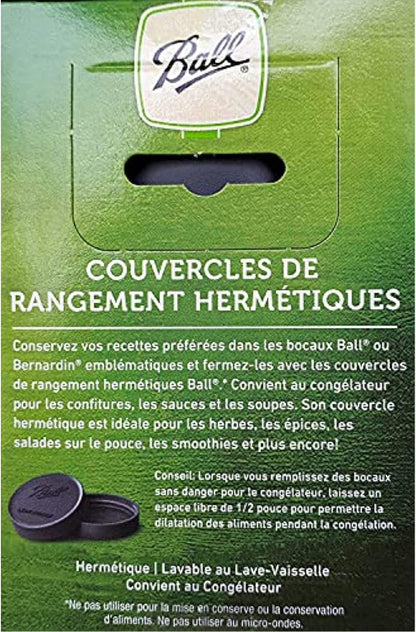 Mason Jar Leak-Proof Lids, Regular Mouth, 6-Count3