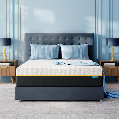 Full Size Memory Foam Mattress in a Box, 12 Inch Cooling Gel Infused | Full Size Mattress for Kids and Adults, Pressure Relief and Cool Sleep, Foam Made in USA, Medium Plush, Certipur-Us Certified1
