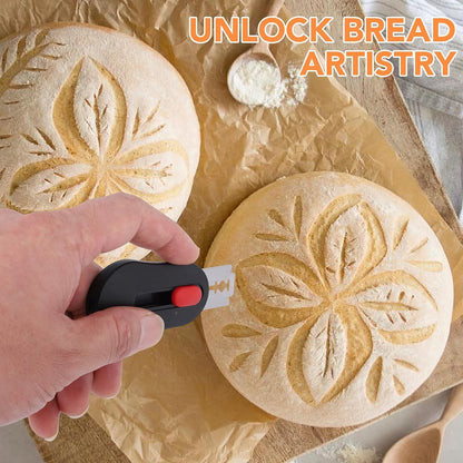Magnetic Bread Lame with Extractable Blade - 20 Razor Blades,Dough Scoring Tool for Sourdough Breads Baking & Bread Making Tools2