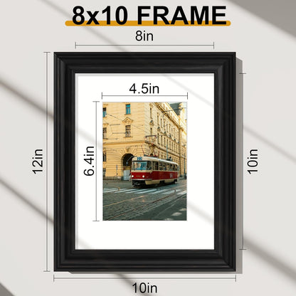 8X10 Picture Frames Set of 2, Vintage Photo Frames, Vintage Black7