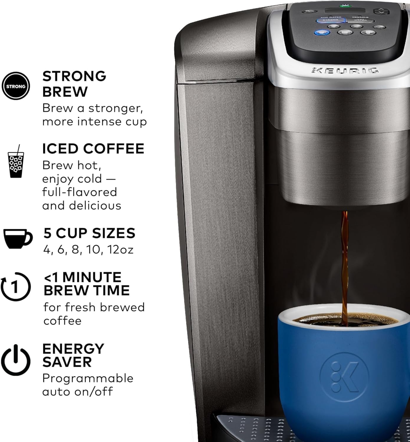 k-elite-single-serve-k-cup-pod-coffee-maker-with-strength-and-temperature-control-iced-coffee-capability-8-to-12oz-brew-size-programmable-brushed-slate-strength-temperature-control-iced-coffee-capability-8-to-12oz-brew-size-programmable
