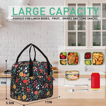 Lunch Bag,Lunch Box for Women Men,Reusable Insulated Lunch Tote,Small Leakproof Cute Lunch Cooler with High Capacity for Work,Picnic,Camping2