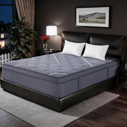 Queen Mattress, 14 Inch Queen Size Mattresses in a Box,Hotel-Level Luxury Upgraded Cooling Gel Memory Foam Upgraded Pocket Springs, Relieve Back Waist Pain, Zoned Support Medium Firm,365-Night Trial1