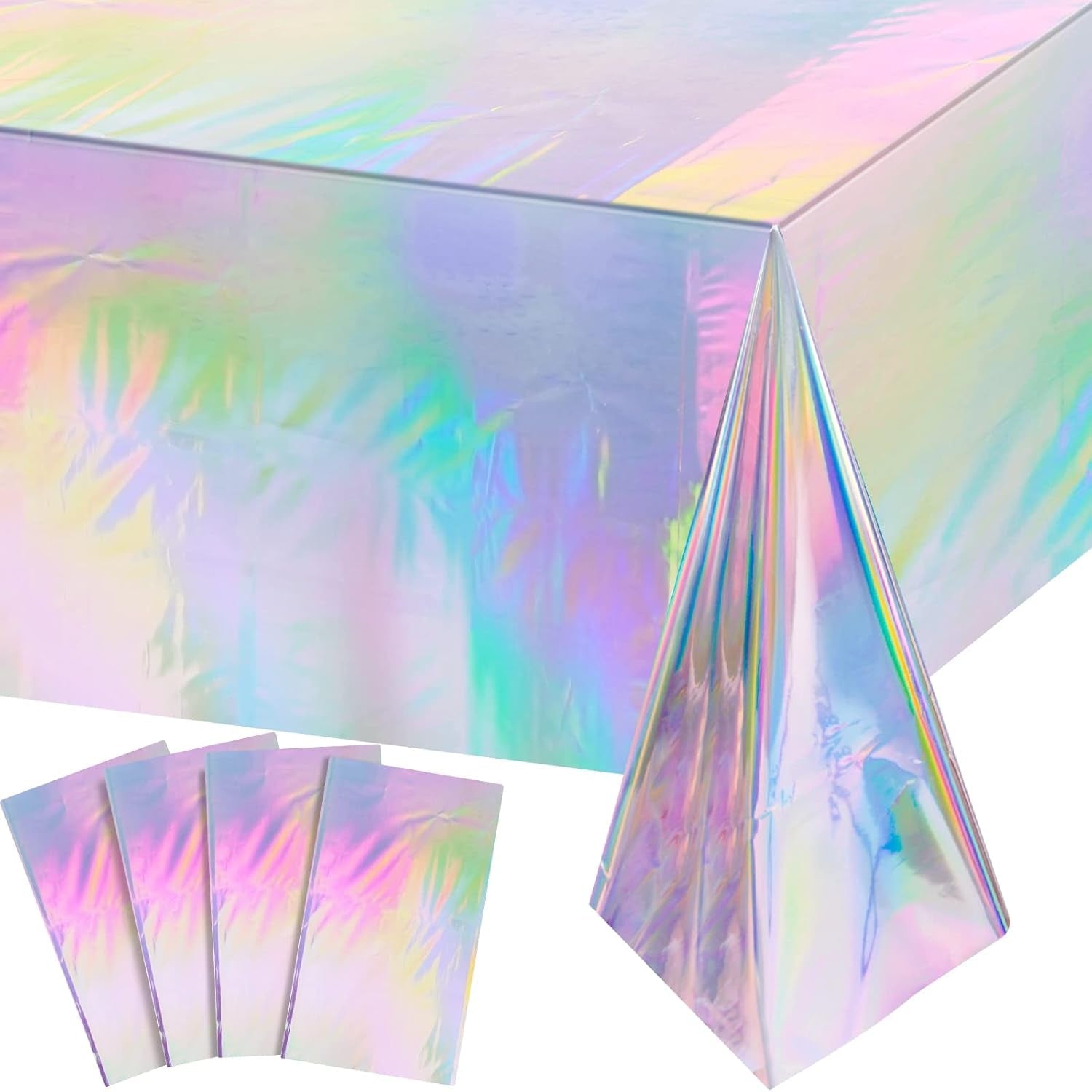 4-pack-iridescent-plastic-tablecloths-disposable-table-covers-shiny-laser-rectangle-holographic-foil-tablecloth-for-iridescent-birthday-party-supplies-decorations
