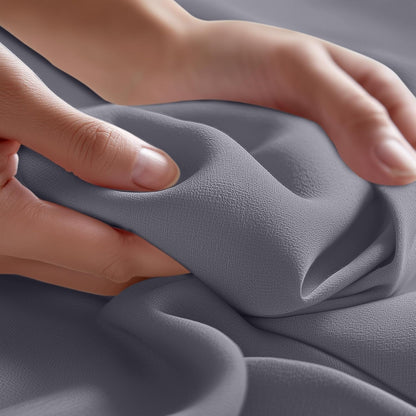 King Size Flat Sheet Only, Ultra Soft & Breathable Hotel Sheets, Grey4