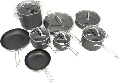 Calphalon Classic Nonstick Hard-Anodized 14-Piece Cookware Set, Grey1