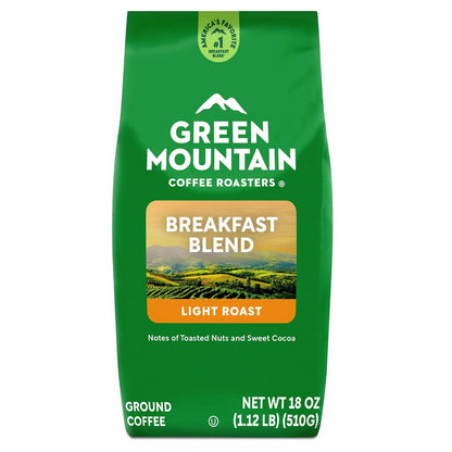 Breakfast Blend, Ground Coffee, Bagged 18 Oz14