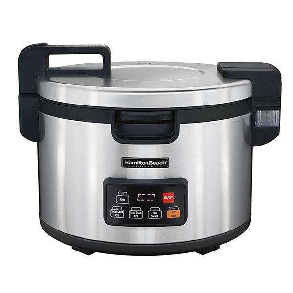 37590 Rice Cooker/Warmer, 90 Cups Cooked Rice Capacity, Double-Wall Insulated, Nonstick Inner Pot, Hinged Lid, Stainless Steel Housing, NEMA 6-15P Plug Type, Conforms to NSF1