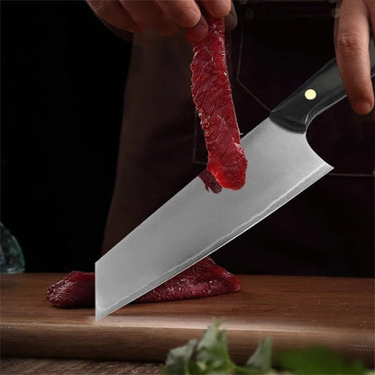 Meat Cleaver, Steel Japanese Slicing Knives Sushi Knife Professional Kiritsuke Knives Kitchen Cooking Cutter4