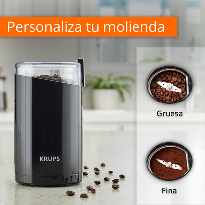 Precision Electric Coffee Grinders, 3 Oz Capacity, 200W Motor, Stainless Steel Blades for Uniform Grinding of Beans, Herb and Nuts, Coffee and Spice Grinder Electric, (Black)4