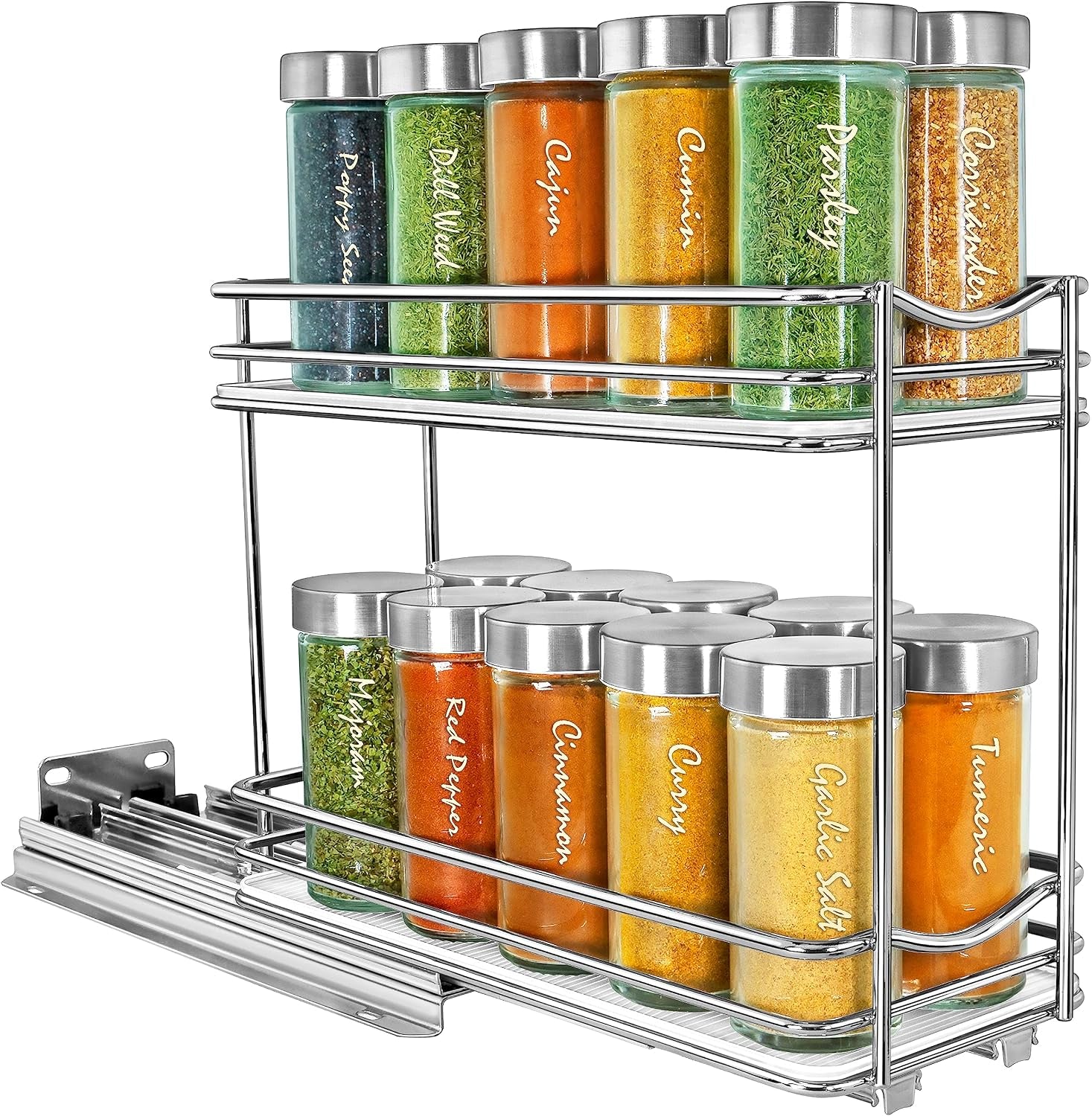 ®-pull-out-spice-organization-for-cabinets-4-3-8-inch-wide-spice-rack-for-inside-cabinets-slide-out-spice-rack-organizer-for-cabinet-pull-out-spice-rack-sliding-2-tier-chrome