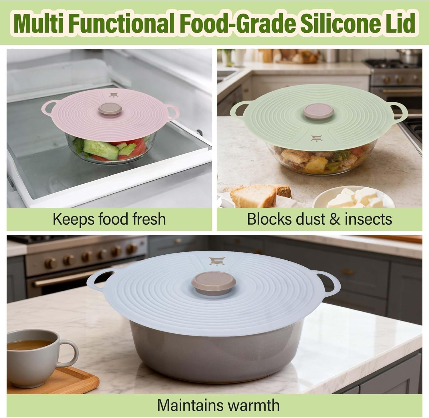 silicone-lids-for-bowl-3-pack-microwave-splatter-cover-with-3-sizes-reusable-heat-resistant-lids-fits-bowls-plates-pots-pans-skillets-stove-top-oven-fridge-dishwasher-safe