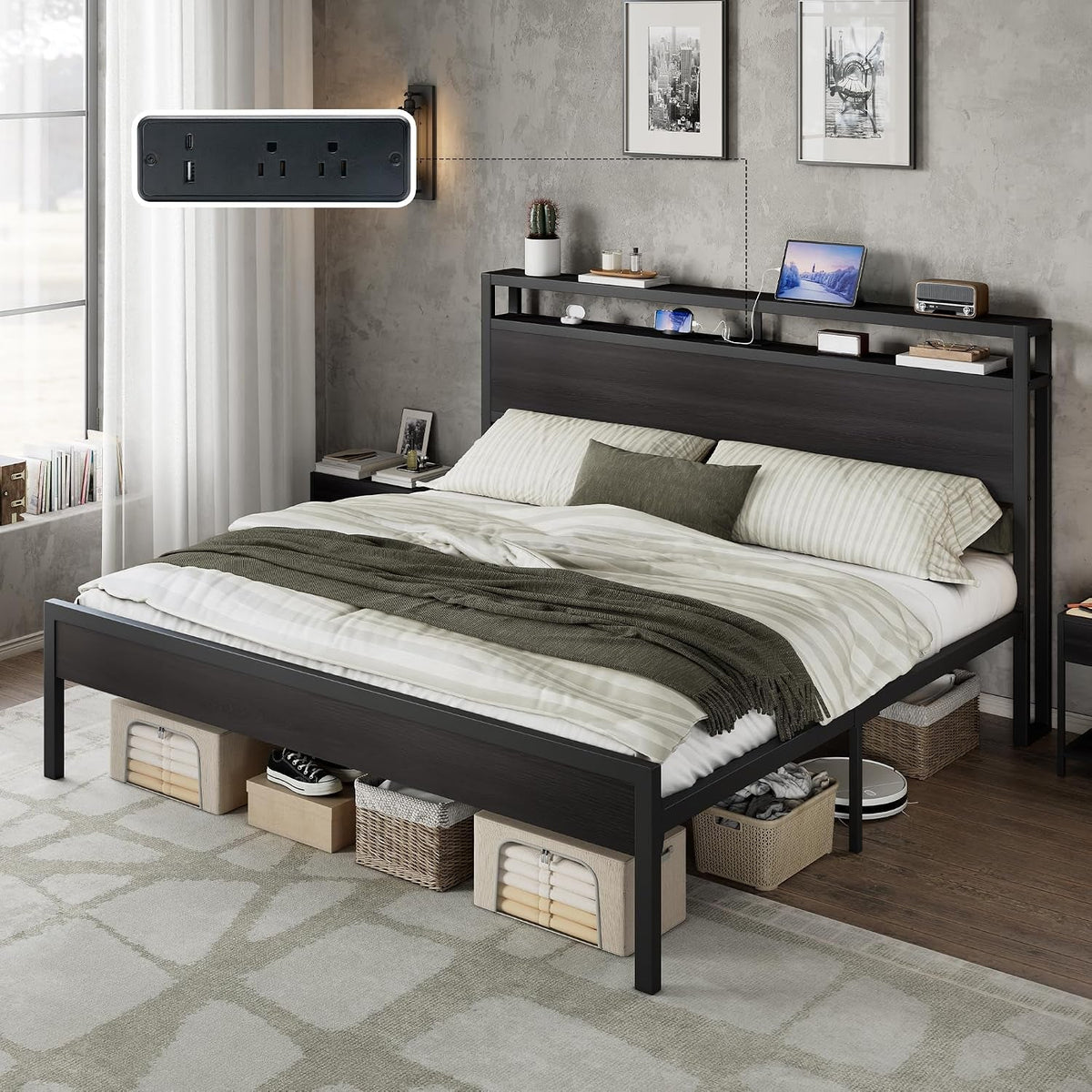 king-size-platform-bed-frame-with-charging-station