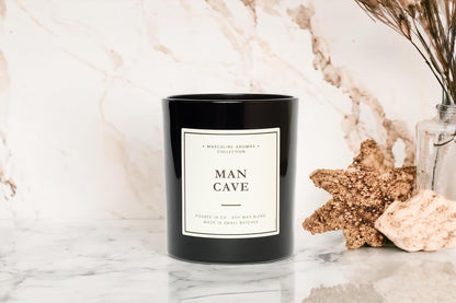 LEOBEN CO – Man Cave Scented Mens Candle – 9Oz, Masculine Collection Design – 50 Hr Burn Time – Poured in California Using Vegan Soy Wax and Essential Oils – Made in Small Batches4