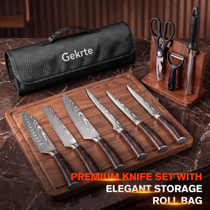 Kitchen Knife Set, 9 Pieces High Carbon Stainless Steel Chef Knife Set7