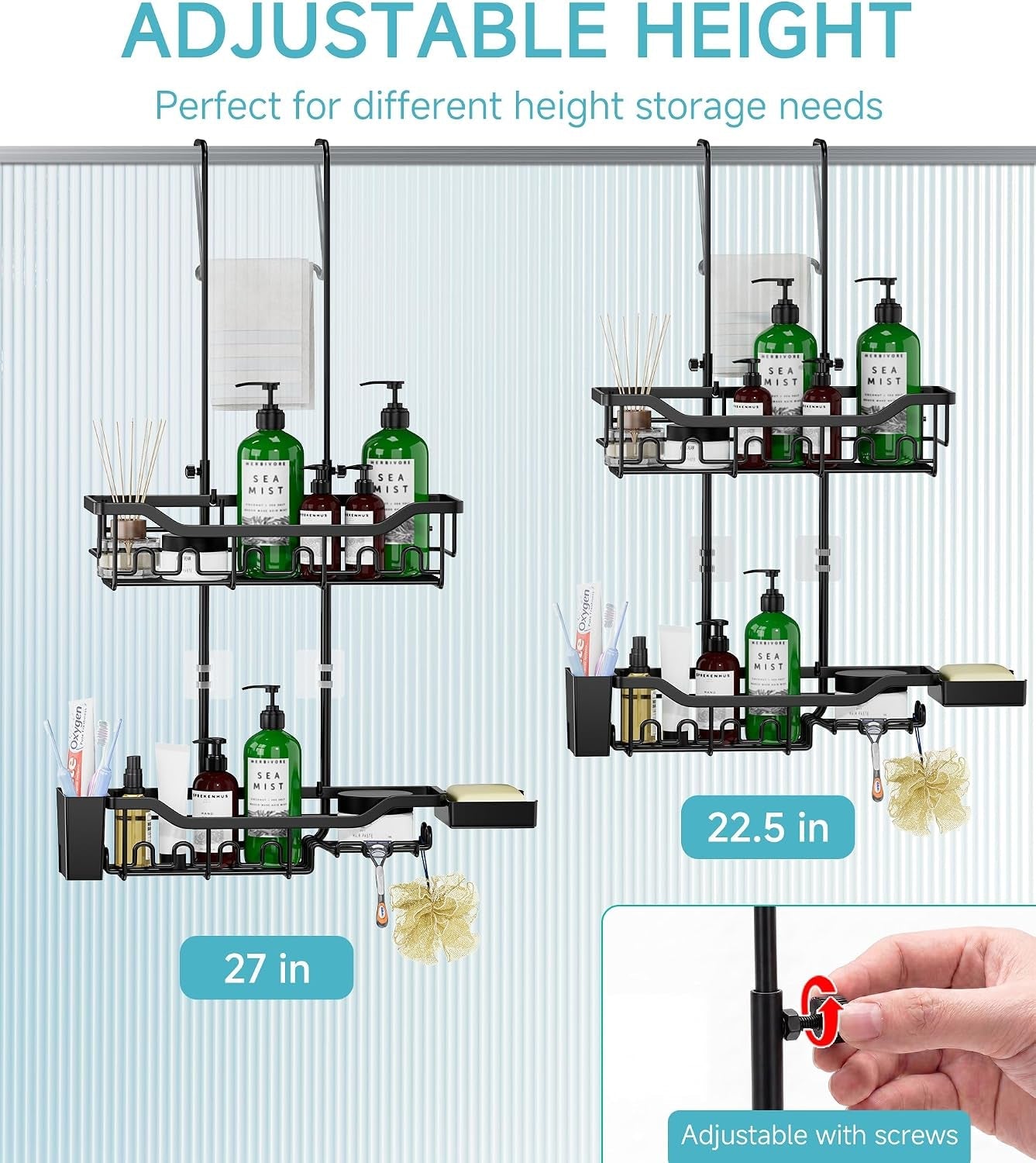 shower-caddy-hanging-over-the-door-upgraded-extended-length-shower-organizer-rustproof-bathroom-rack-with-hooks-soap-holder