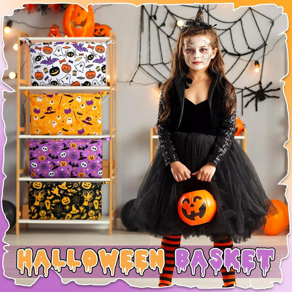 4 Pcs Halloween Baskets Spooky Boo Baskets4