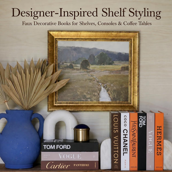 4-7 Pieces Fashion Decorations Book Set. Premium Aesthetic Faux Books for Room Decor. (4) | Refined Modern Look - Not Real, No Pages inside - Arrives Flat, Tool-Free 2-Min Setup6