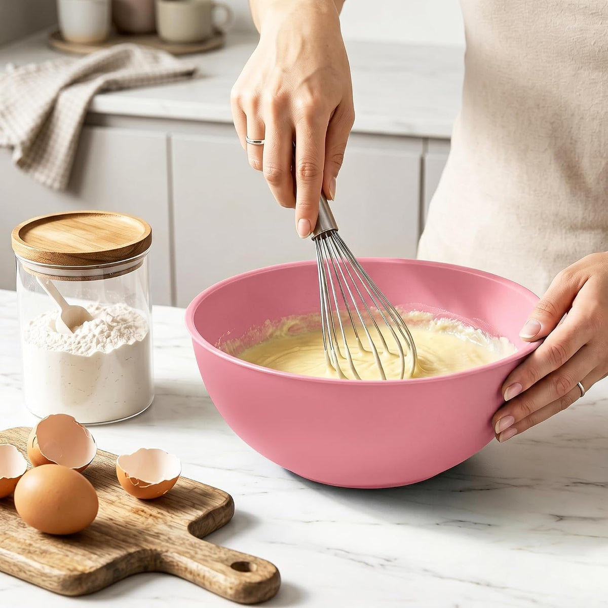 bpa-free-plastic-round-mixing-bowl-with-lids-12-pack-nesting-bowls-with-lids-set-microwave-and-dishwasher-safe-prep-serving-bowls-great-for-mixing-baking-serving-pink-12pcs