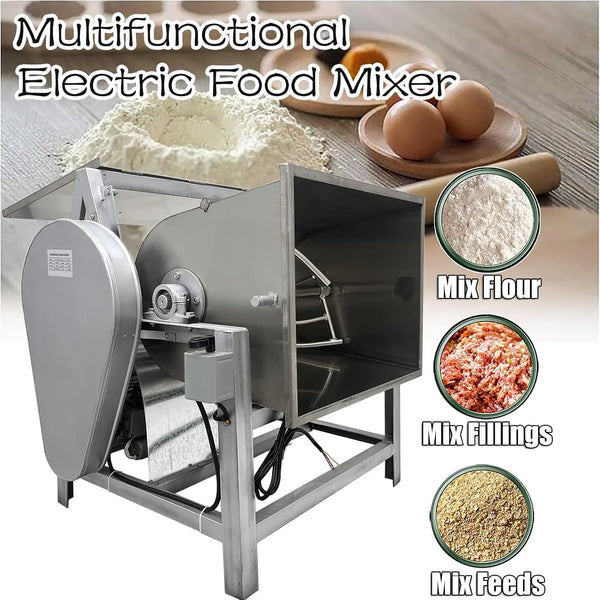 110V Commercial Dough Mixer Machine Kneading Capacity Electric Food Mixer Flour Mixer for Dough Mixing Kneading (Standard, 50KG/110LBS)3