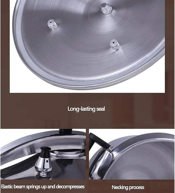 Pressure Cooker, Aluminum Alloy Pressure Cooker, Explosion-Proof Large-Capacity Pressure Cooker, Explosion-Proof Gas Pressure Cooker, Etc. 3L-80L (Size : 7L)7