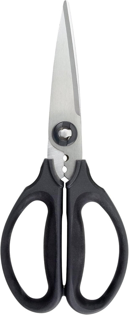 OXO Good Grips Multi-Purpose Kitchen Shears and Herb Scissors | Soft Grip Handles, Stainless Steel Serrated Blades, Cuts Herbs, Poultry, Carboard & Meat, Easy to Clean1