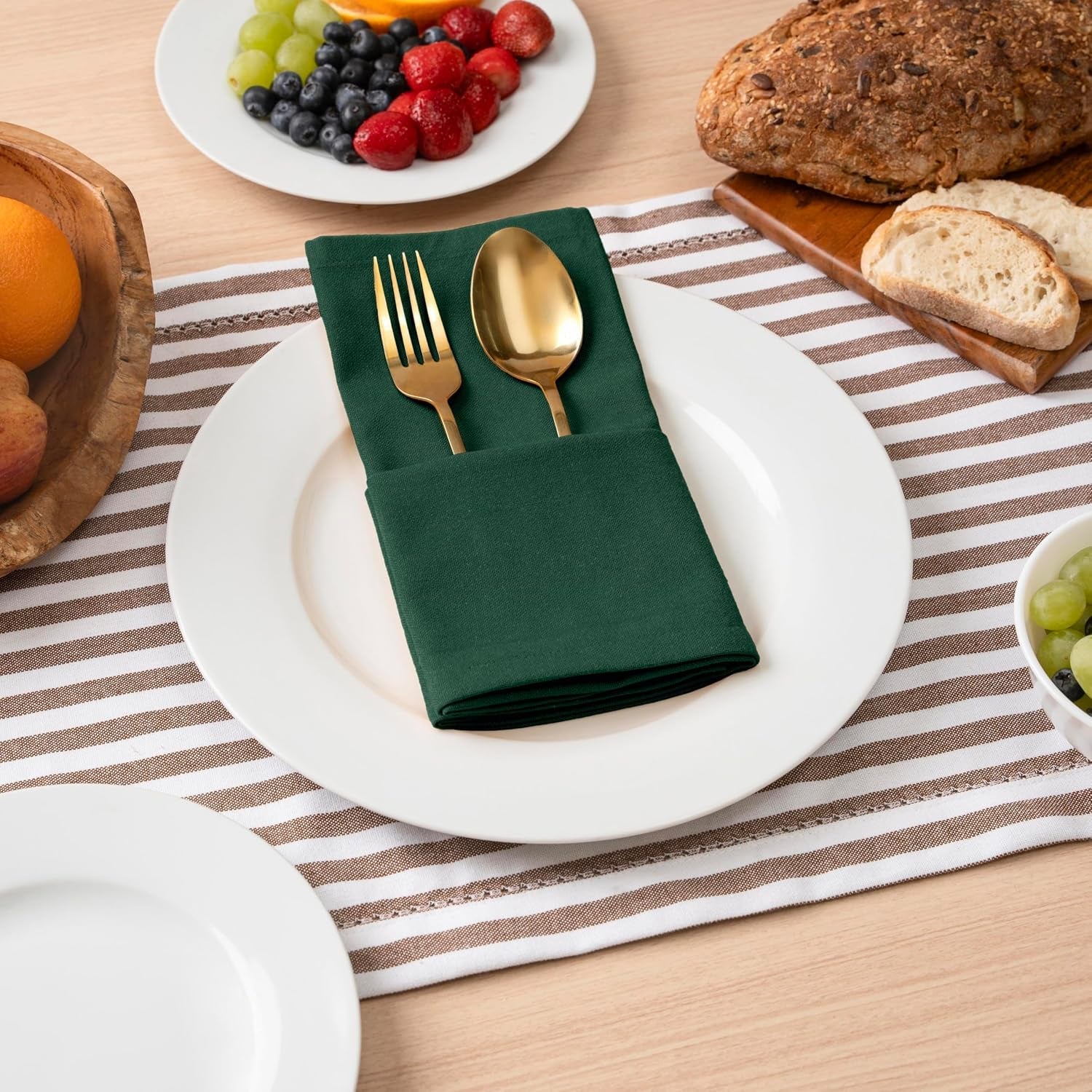 solid-cloth-napkins-set-of-6-forest-green-100-cotton-dinner-napkins-18x18-inches-soft-reusable-absorbent-washable-ideal-for-wedding-events-farmhouse-parties-hotel-everyday-use
