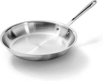 All-Clad D3 Stainless Steel 12" Fry Pan, Made in the USA | the Original Bonded Professional Cookware, Large Frying Pan, Induction Compatible, Oven Safe up to 600F1