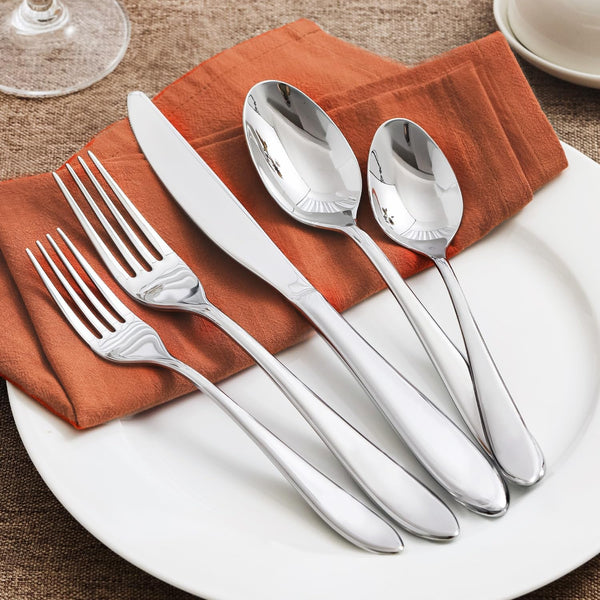 20-Piece Silverware Set for 4,18/10 Stainless Steel | Mirror Polished, Dishwasher Safe , for Home, Restaurant, Wedding and Party Use3