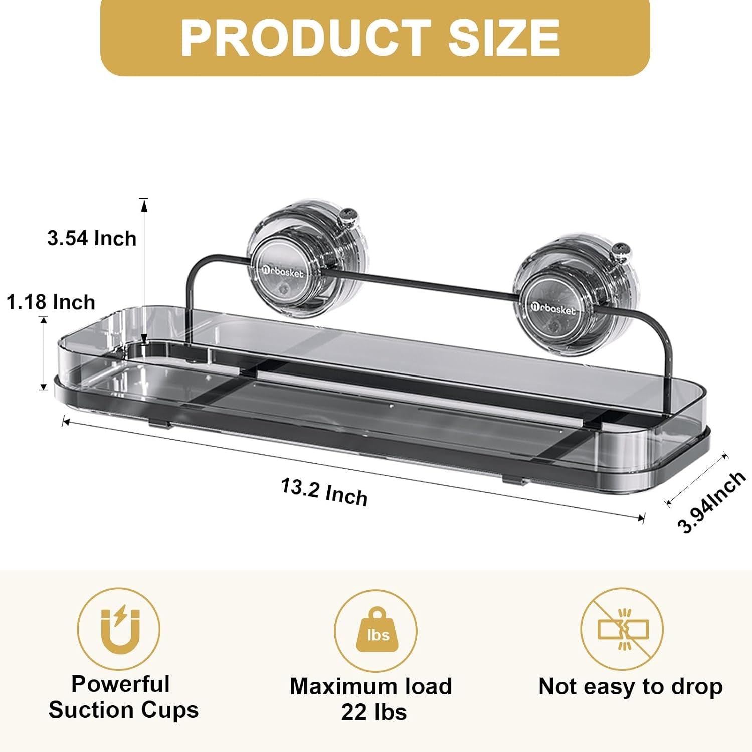 suction-cup-shower-caddy-wall-mounted-no-drilling-bathroom-shower-organizers-storage-rack-removable-shelves-for-inside-the-shower-black