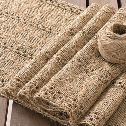 Boho Table Runner Fall Farmhouse Rustic Dining Dresser Scarf Home Decor3