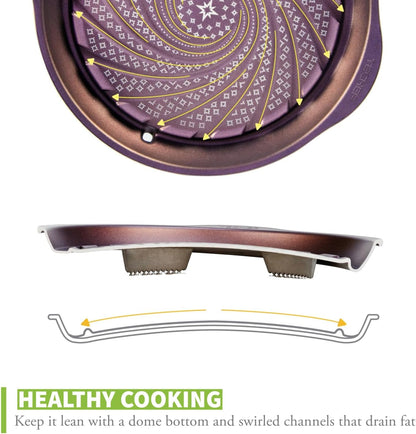 '- Korean BBQ Nonstick Grill Pan, KBBQ Grill Pan, Pfoa-Free, Dishwasher Oven Safe, Made in Korea5