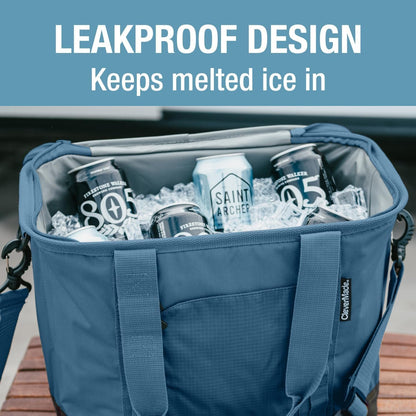 Pacifica Collapsible Cooler Bag, Medium Travel Cooler, Ocean | Keep Drinks Cold and Pack Light | a Reinforced Base, Storage Pocket, Bottle Opener, and Shoulder Strap Add Outdoor Utility4