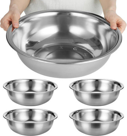 4 Pcs Stainless Steel Mixing Bowls, Extra Large Metal Mixing Bowls1