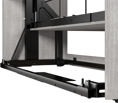 Queen Murphy Bed & Closet Organizer, Platinum Gray, Claremont, 105W5
