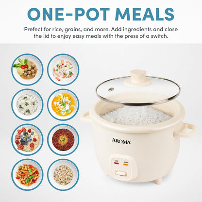 Corecoat Pot-Style Rice Cooker with One-Touch Control and Non-Stick Ceramic Coating (6 Cups Cooked, 3 Cups Uncooked)2