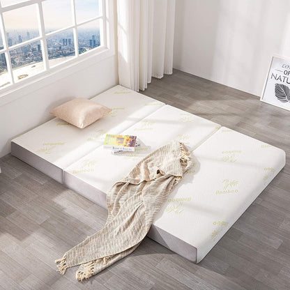 Twin Folding Mattress, 6 Inch Trifold Memory Foam Mattress9