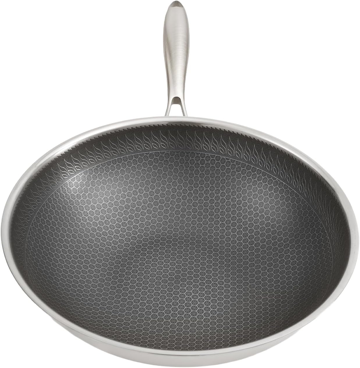 stainless-steel-honeycomb-wok-pan-flat-bottom-stir-fry-pan-for-induction-gas