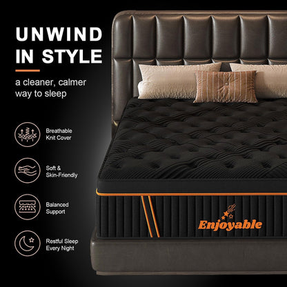 Queen Mattress 14 Inch - Hybrid Queen Size Bed in a Box with Memory Foam & Pocket Springs, Medium Firm Cool Sleep Mattress with Zoned Support, Motion Isolation, Certipur-Us Certified, Fiberglass-Free9