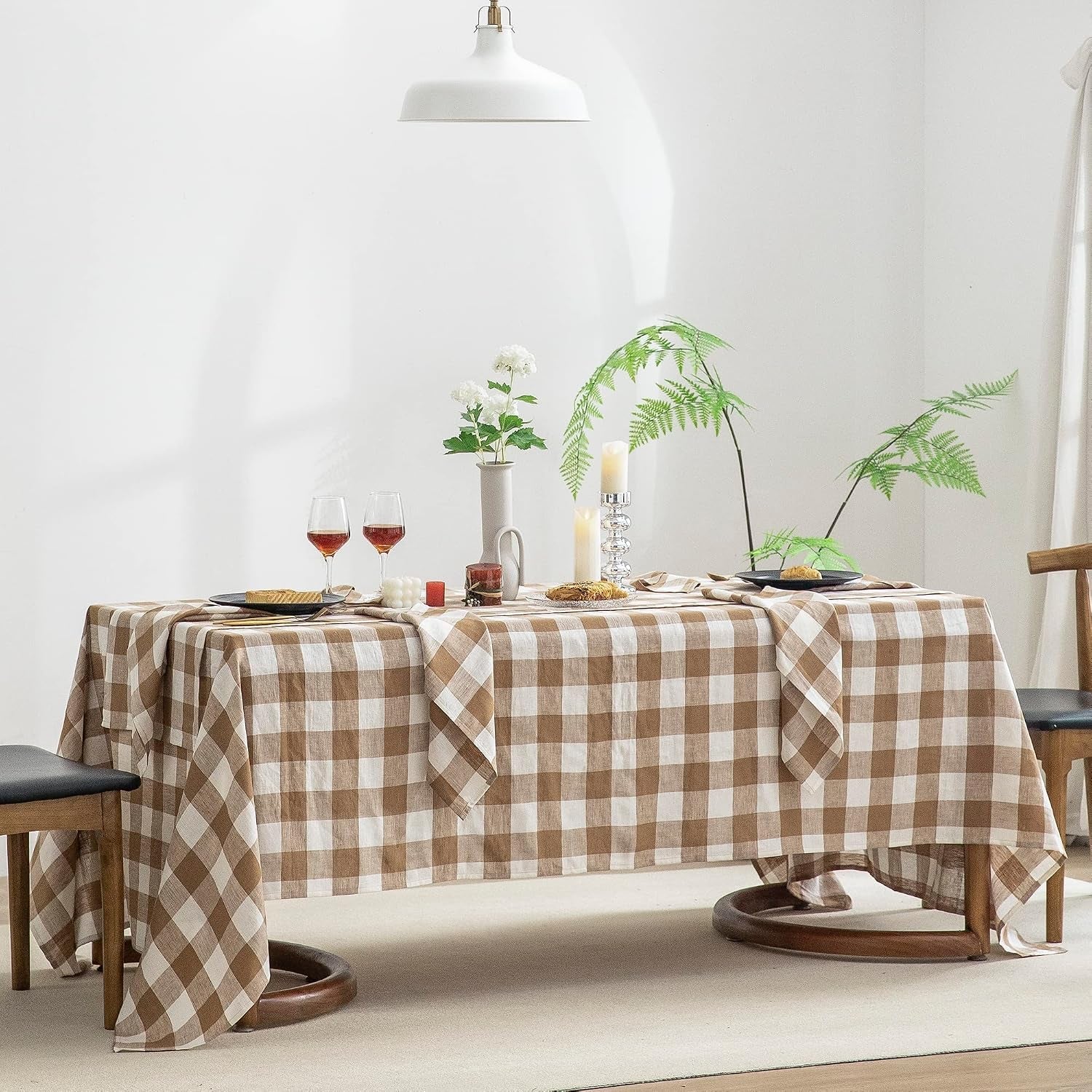 100-yarn-dyed-linen-rectangle-tablecloths-60x108inches-for-dining-buffet-parties-picnic-events-and-restaurants-decorative-halloween-thanksgiving-machine-washable-tablecloths-brown-plaid