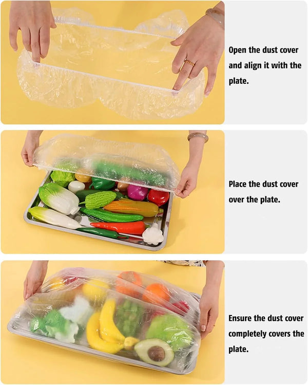 60PCS Clear Kitchen Appliance Covers, Thickened Disposable Furniture Dust Cover Dustproof with Elastic for Small Appliance (Oven, Pressure Cooker, Blender, Toaster, Air Fryer, Instant Pot), (S, M, L)7