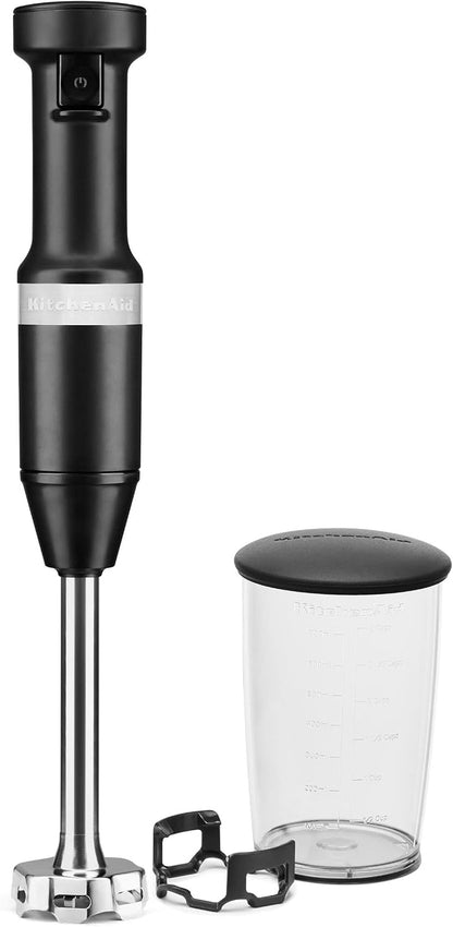 Kitchenaid Variable Speed Corded Hand Blender, KHBV53, Matte Black | Removable 8" Blending Arm, Blending Jar with Lid, Bpa-Free Material, Blends Smoothies, Shakes, Soups2