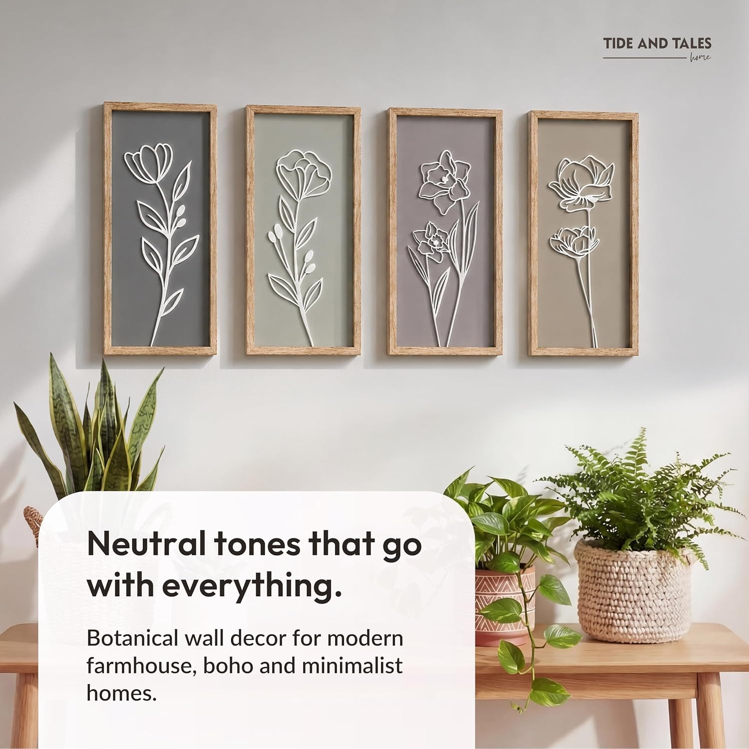 3d-framed-wall-art-set-of-4-floral-boho-wall-decor-7-x-16-lightweight-wooden-ready-to-hang-wall-decor-for-living-room-bathroom-bedroom-or-office-botanical-farmhouse