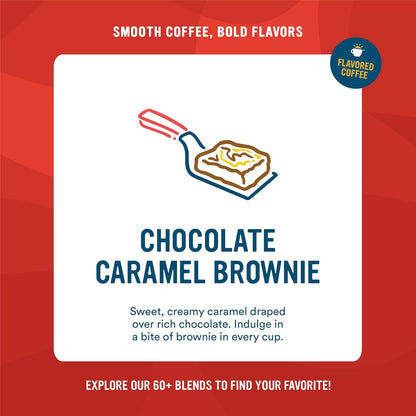 Roasted Ground Coffee Bag, Chocolate Caramel Brownie, 32 Ounce3