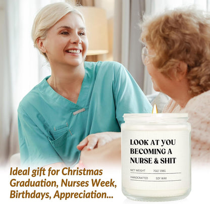 Nurse Gifts for Women Men- Funny Nurse Candle, Nursing School2