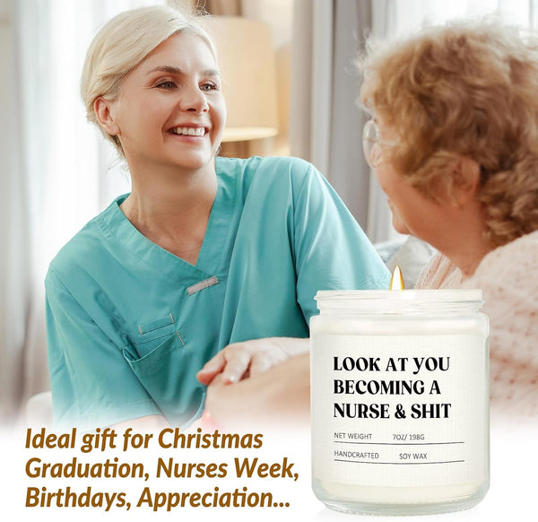 Nurse Gifts for Women Men- Funny Nurse Candle, Nursing School2